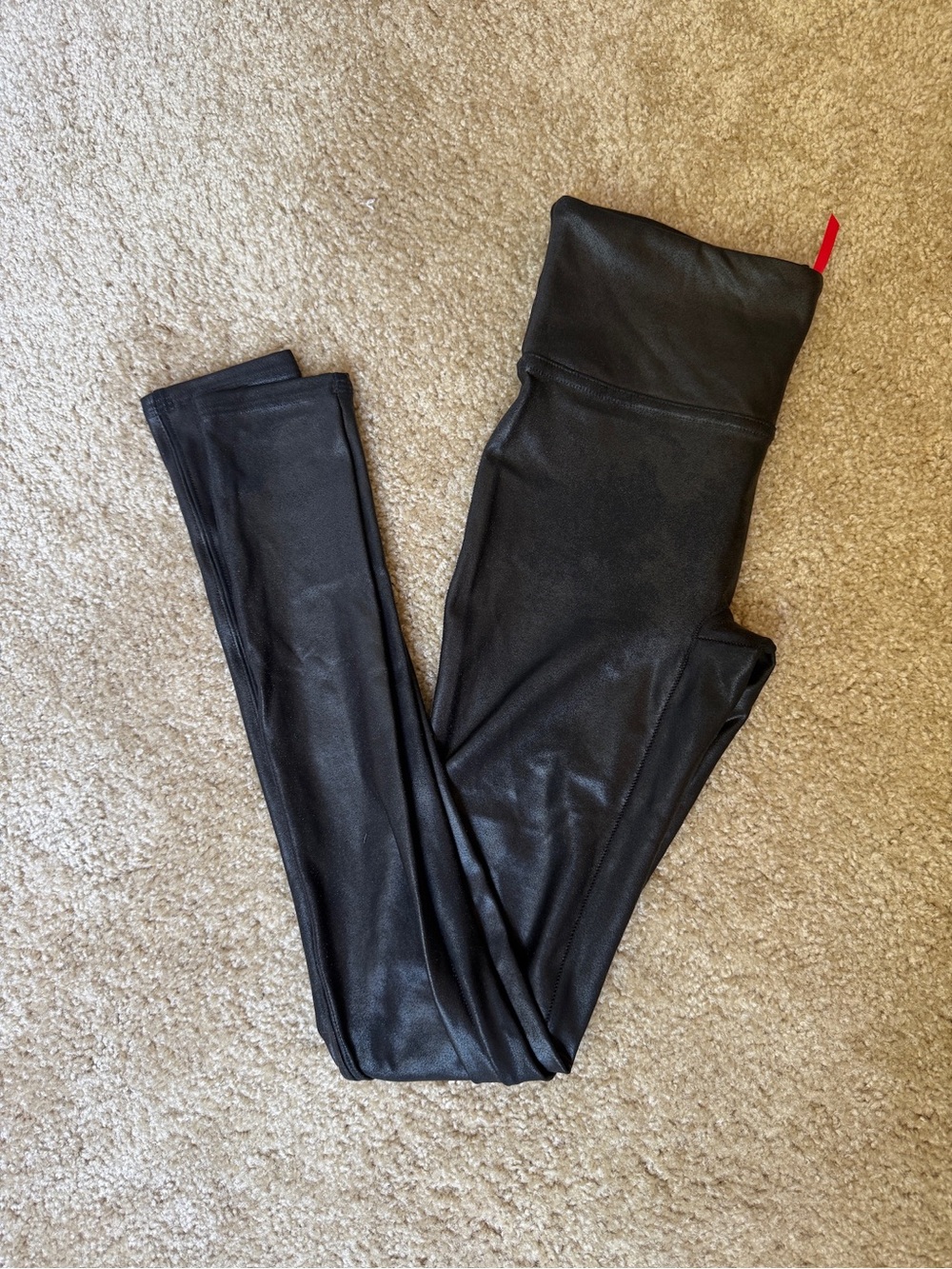 Spanx - Faux Leather Leggings - Black - Size XS